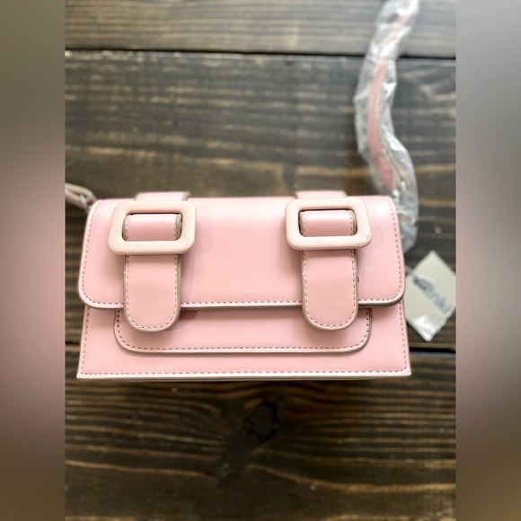 Mini Buckle Decor Flap Square Bag Without Bag Charm NWT - Picture 9 of 11